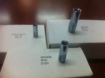 Skarpa M8 Drop-In Anchor Bolts (100/box)